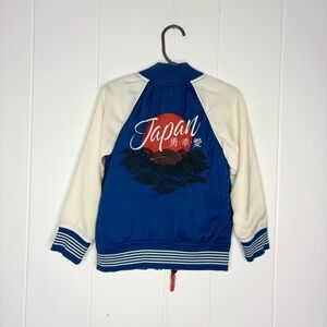 Oshkosh B’Gosh Genuine Kids Tiger Japan Bomber Jacket Blue and White Travel 3T